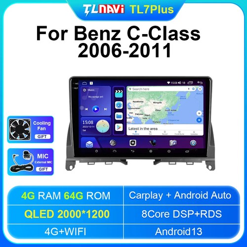 Für Mercedes Benz C Klasse 3 W204 S204 Stereo CarPlay Autoradio Player GPS Bildschirm - Bild 31 von 32