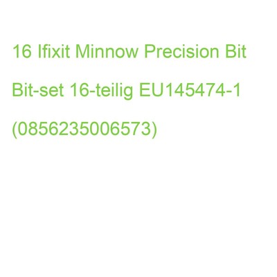 Ifixit Minnow Precision Bit Bit-set, 16-teilig EU145474-1 (0856235006573)