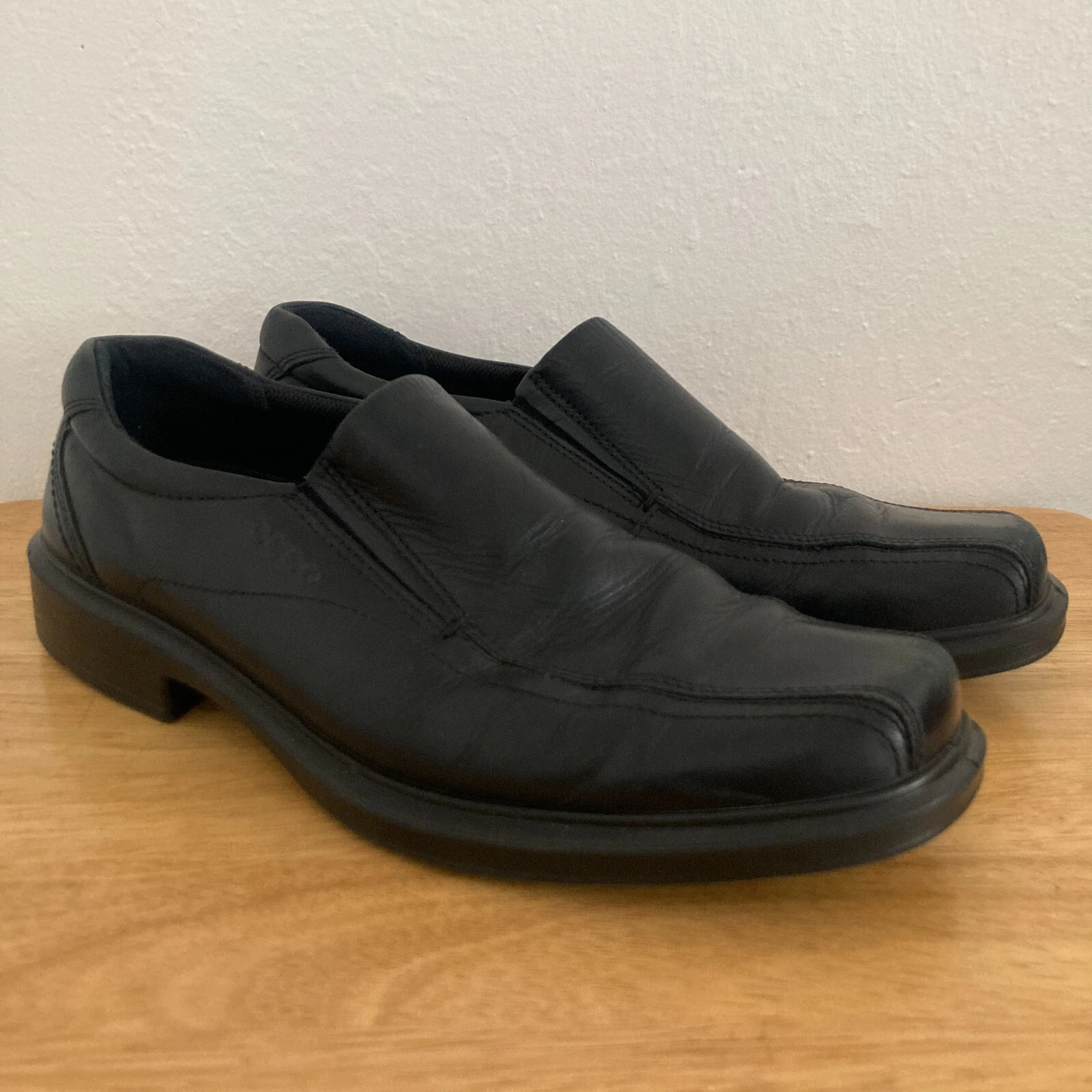 Mocassino ECCO uomo New Jersey slip on pelle abbigliamento da lavoro comodo taglia 10 EU 43