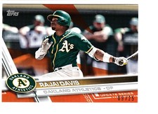 Rajai Davis 2017 Topps Mini Orange US278, 09/25 Online Exclusive!