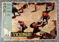 Fotobusta Originale - I VICHINGHI - Lobbycard Foto di scena