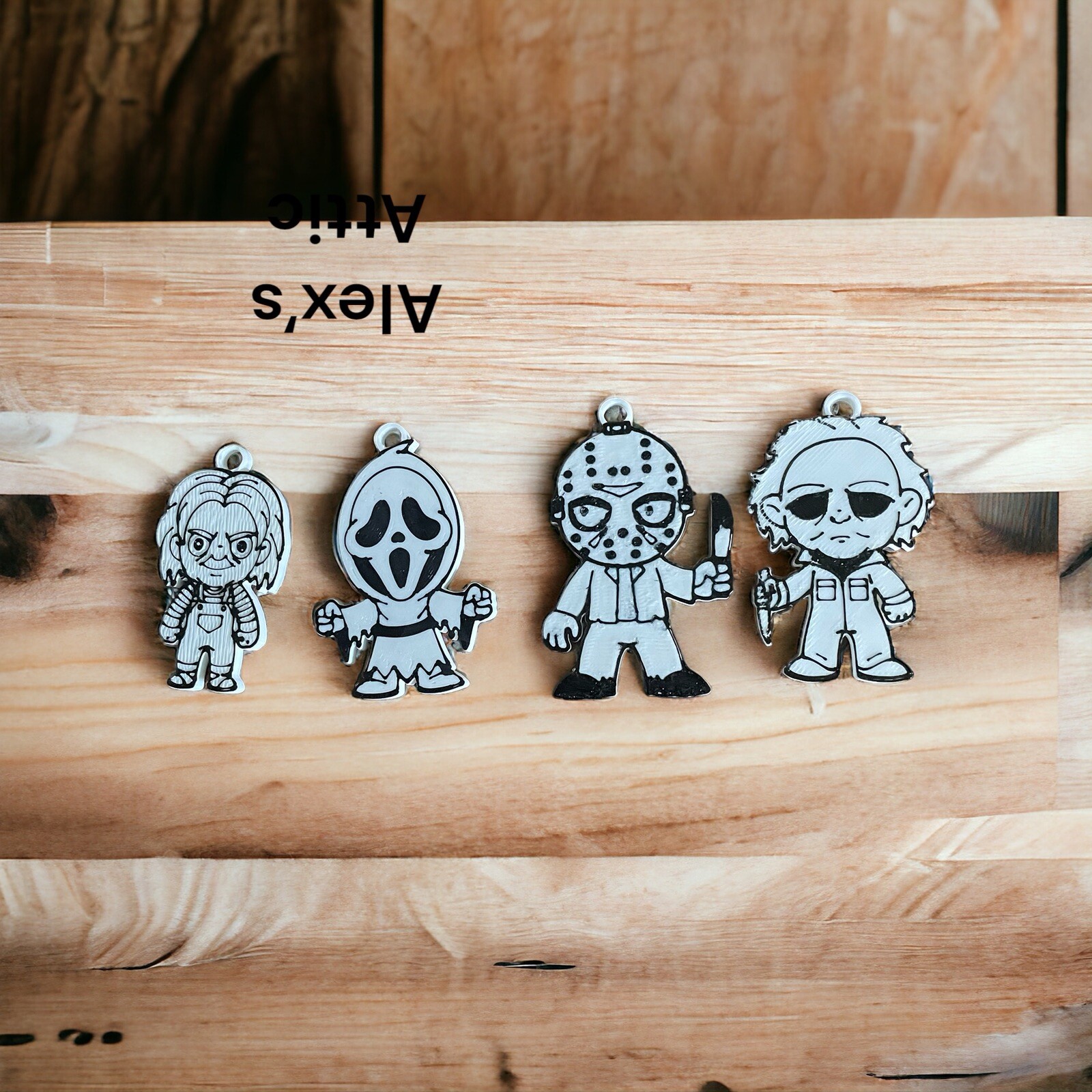 NEW - Set Of 4 Horror Key Rings 3d Printed | eBay