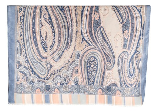 Michelsons of London Large Paisley Ladies Scarf - Picture 14 of 14