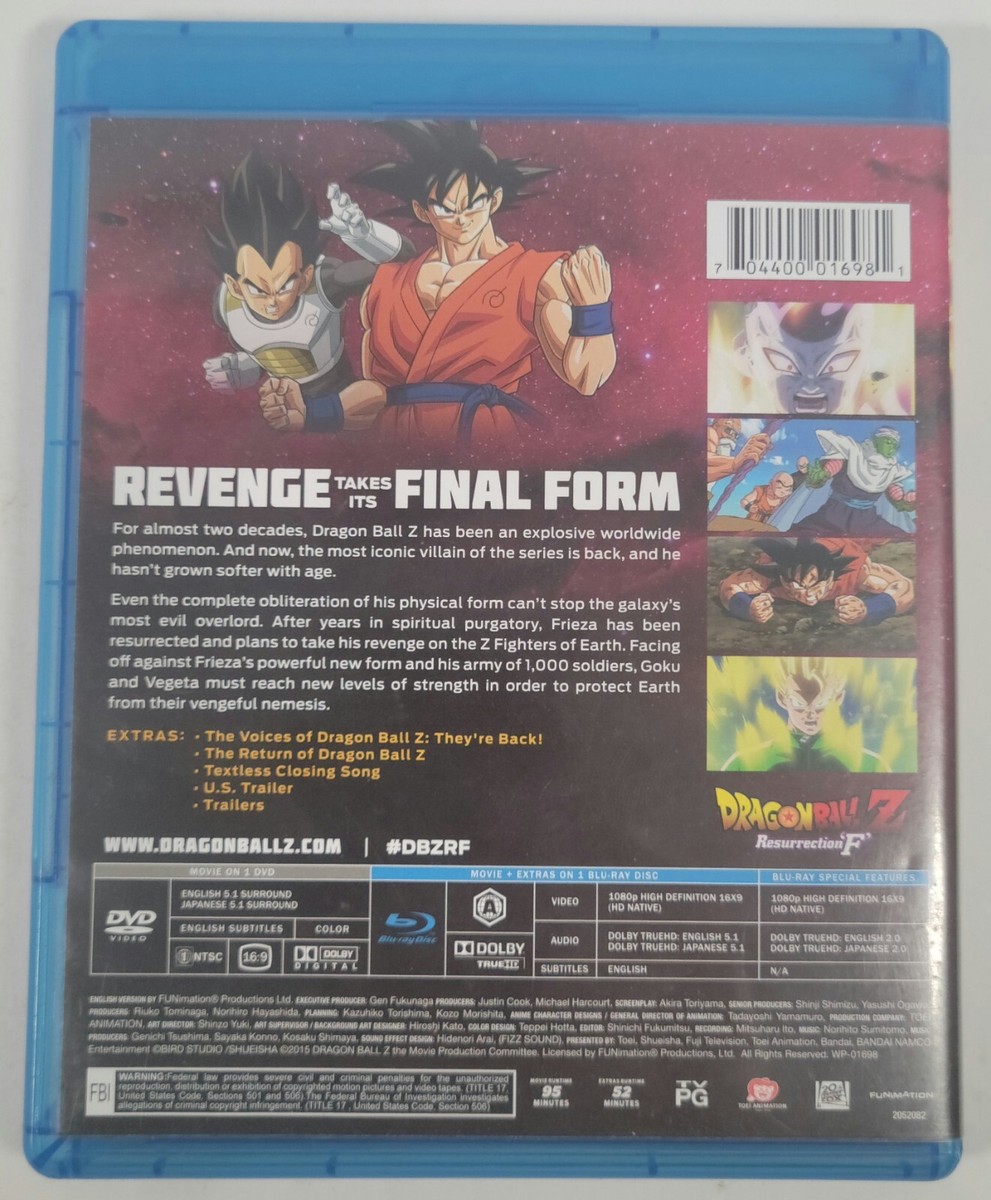 Dragon Ball Z Resurrection 'F' (Blu-ray / DVD 2-Disc Set