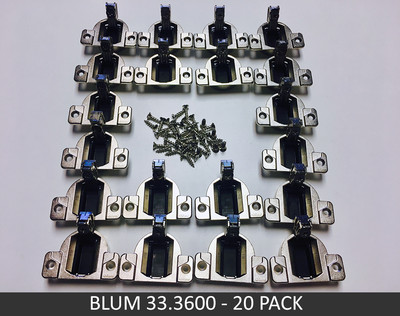 Bisagras Atornillables Blum COMPACT 33 110° - Paquete De 10 Unidades, Modelo 33.3600, Envío Gratis