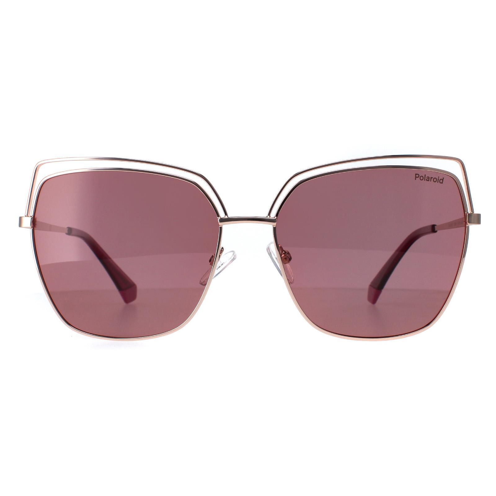 Polaroid PLD 4093/S Gold Copper Pink Polarized Sunglasses DDB/0F-image