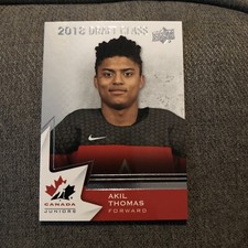 2020 Upper Deck Team Canada Juniors Akil Thomas 2018 Draft Class #94
