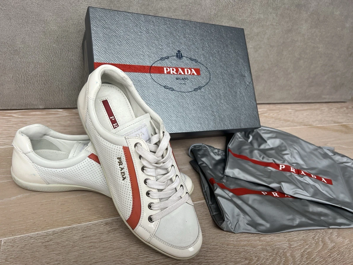 Prada Sneaker Damen Gr. 37 Weiß Wie Neu