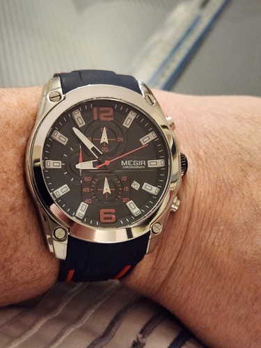 Megir Men's Chronograph Quartz Watch With Date - Model 2063. New π. Unworn. - Picture 20 of 20