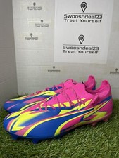 Men's 10 Puma Ultra Ultimate Energy FG/AG Soccer Cleats Luminous Pink 107540-01