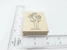 Trio of Roses Rubber Stamp - Stamp Set B316