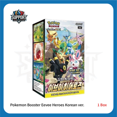 pokemon eevee heroes korean booster box CardEevee (S6A) With a variety of possible cards in each booster Eevee Heroes BOX(30+5 PACKS) Pokmon