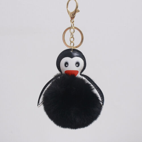 Cartoon Penguin Keychain Creative Plush Ball Keyring Keychain Toy Fashionable - 第 1/11 張圖片