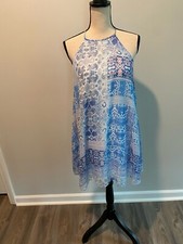 Show Me Your Mumu Blue Paisley Swing Shift Dress Women’s Size Large