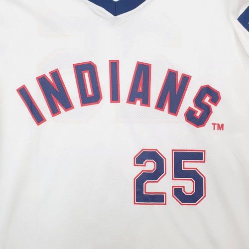 Kinston Indians Shirt Herren Small weiß blau Trikot 25 Baseball Promo - Bild 2 von 11