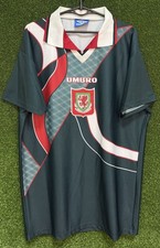 RETRO REPLICA MENS WALES NATIONAL 1995/1996 SOCCER FOOTBALL SHIRT JERSEY SIZE XL