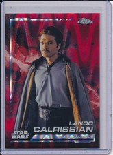 Lando Calrissian 2024 Topps Chrome Star Wars Red Raywave Refractor 106