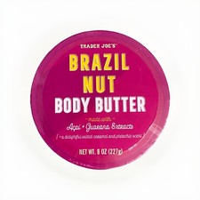 Trader Joe's Brazil Nut Body Butter 8oz Sealed New