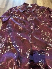 Vintage Sag Harbor Blouse  Skirt Set Size 10P Floral 90s Boho Resort Beach