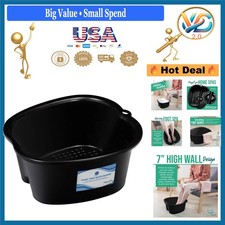 Extra Large Black Foot Spa Basin for Pedicure, Callus, Fungus, Skin Remover