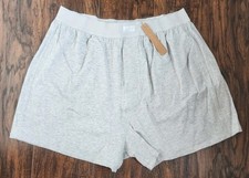 NEW - SKIMS Boyfriend Loose Boxer Shorts- LIGHT HEATHER GREY - LARGE L