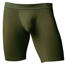 Obviously Mens EliteMan Boxer Brief 9inch Leg - Rifle Green