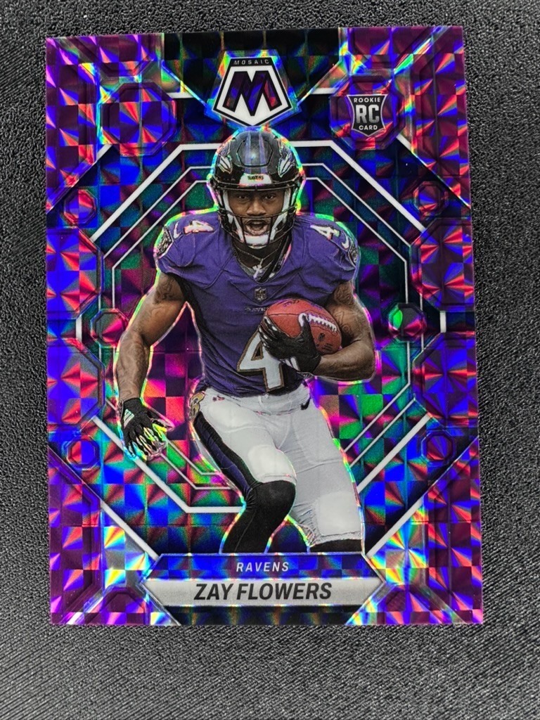 2023 Mosaic ZAY FLOWER RC Purple Prizm SSP COLOR MATCH 31/49 ROOKIE