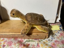 Steiff Vtg. Turtle name is Slo has the chest label no brass button yellow tag