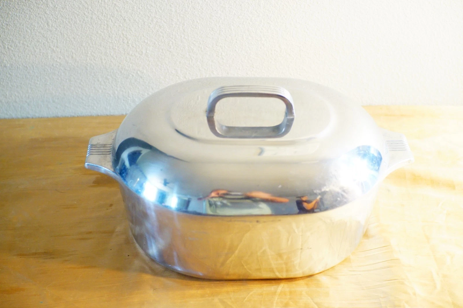GHC Magnalite 4265 Dutch Oven Roaster W/ Lid 8 Qt Good Condition