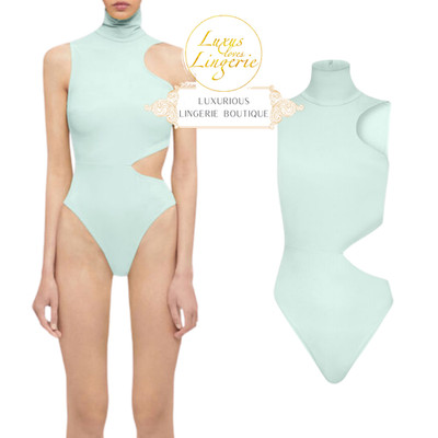 The Warm Up Body By Wolford S Aqua Blue Light Blue Green Cut Put Collar Ärnellos