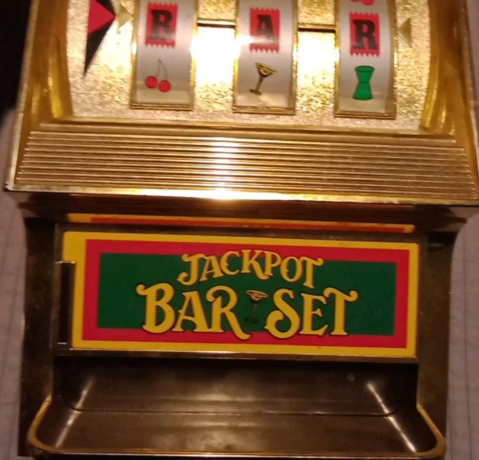 De colección Waco One Bartender Armado, Juego de Barra de Jackpot Estuche para Máquina Tragamonedas. Años 60-70 Foto 2 de 4