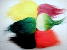 Troll Wig Hair Replacement Icelandic Mohair 6 pc's Small Color Mix 300