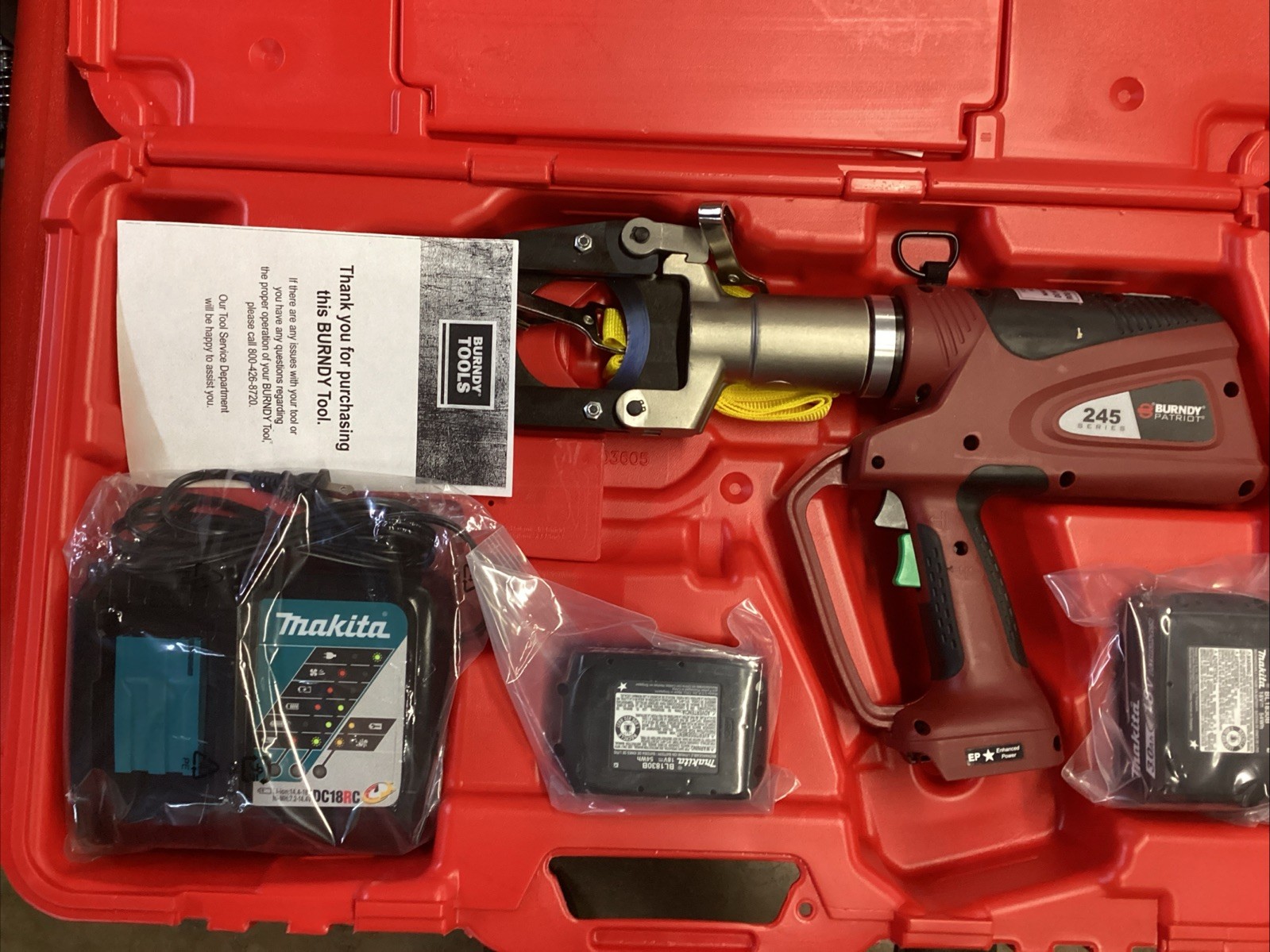 Burndy Rcc1000 Burndy PATCUT245-LI 18