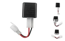 Adjustable 2-Pin Electronic LED Flasher Relay for Motorcycles Fix Turn Signal