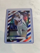 Panini Prizm 2024 Ezekiel Elliott #74 Red White & Blue Dallas Cowboys NFL