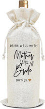 Wedding Wine Bag - Pairs Well with Mother of The Bride Duties Wine Bottle Gif...