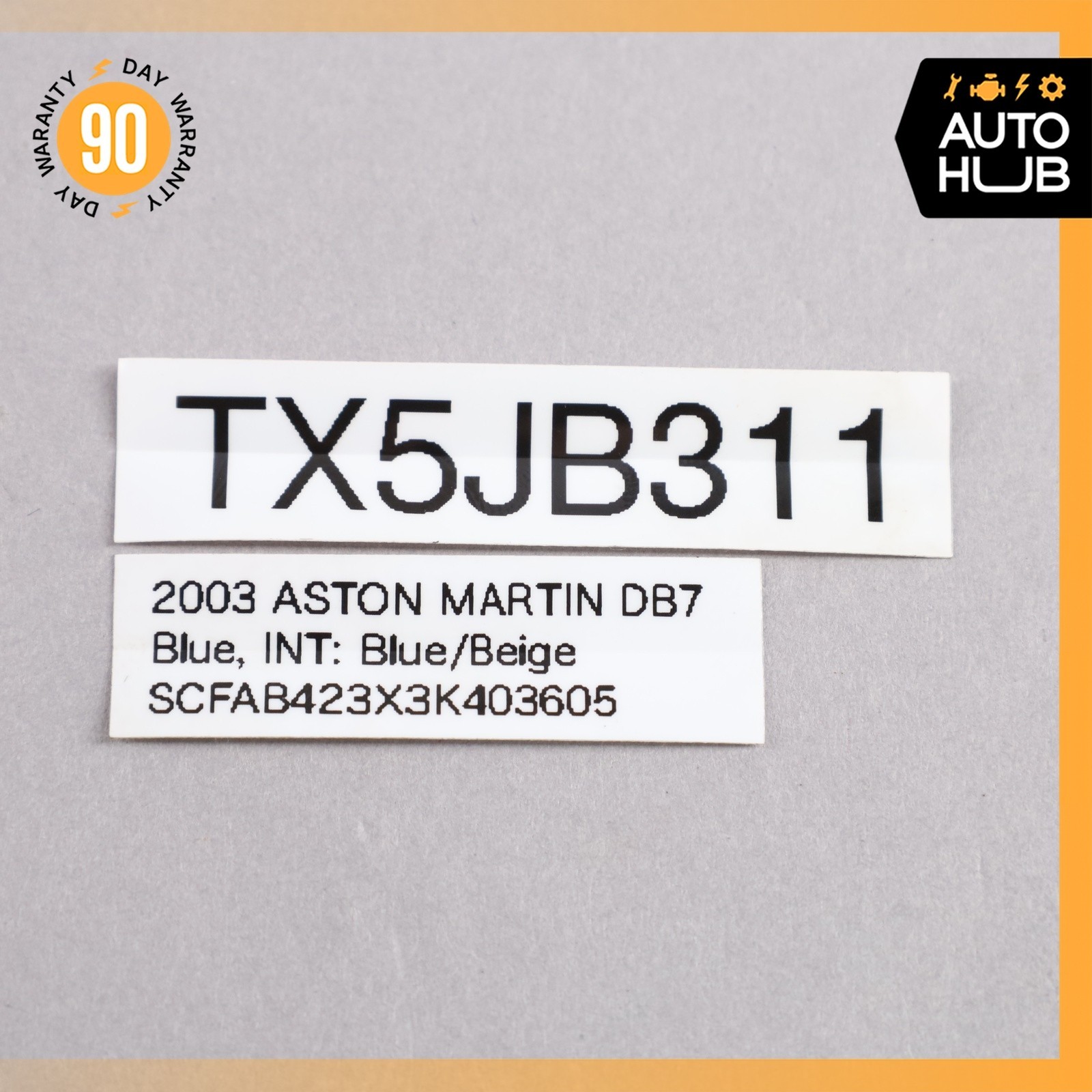 00-12 Aston Martin DB7 DB9 Vanquish Engine Adapter Oil Cooler Filter OEM 38k