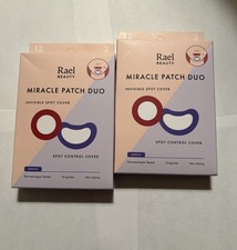 2-Pack Rael Miracle PIMPLE PATCH DUO 12 Invisible Spot  3 Spot Control Covers