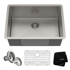 Standart PRO 26 In. Undermount Single Bowl 16 Gauge Stainless Steel Kitchen Sink