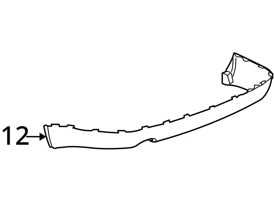 FITS 2007-2009 PONTIAC G5 EXTENSION RR BPR FASCIA (P 19120696 - NEW OEM - Image 3 of 3