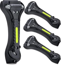 Car Safety Hammer 4 Pack,, Life Saving Survival Kit