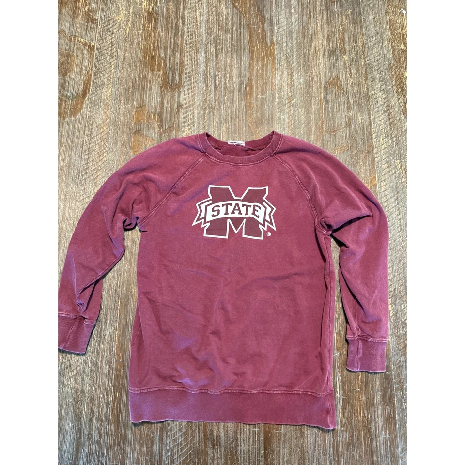 Sudadera de algodón orgánico de la Universidad Estatal de Mississippi Foto 3 de 4