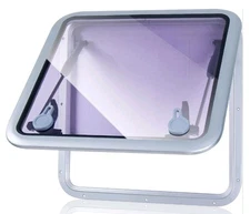 22.5" x 22.5" Porthole Window Anodized Aluminum Boat Portlight Skylights Window.