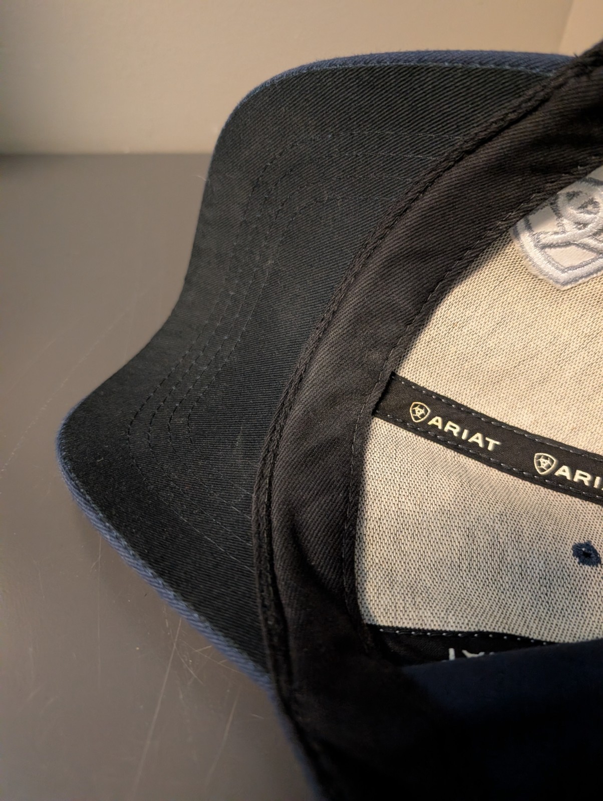 Ariat Navy Baseball Hat Cap  Adjustable Hook&Loop… - image 5