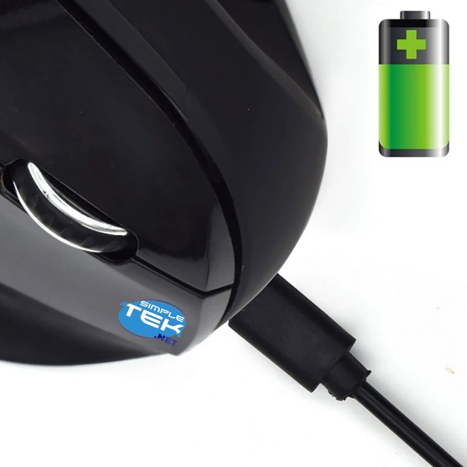 Ewent Wireless Vertical Mouse Universal For PC Computer Mac 1800DPI - Image 4 of 4