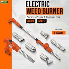 Electric Weed Burner Wand Hot Air Blaster Torch 650°c Garden Weed Killer 2000W