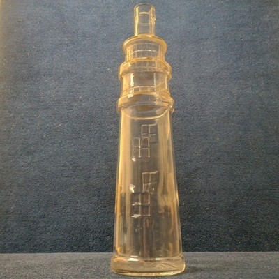 Vintage Lighthouse Bottle Decanter Nautical 13'' Collectible Excellent Cdn