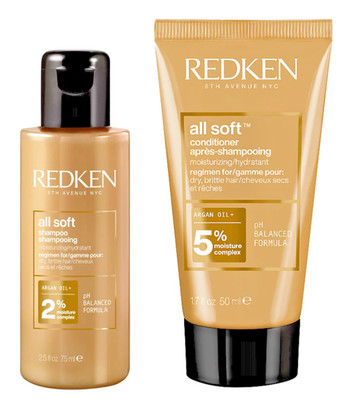 REDKEN ALL SOFT Shampoo 75ml + Conditioner 50ml   Reisegrößen