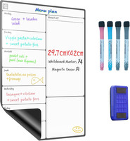 Whiteboard Magnetisch FüR KüHlschrank A3, Wochenplaner Abwischbarer Selbstkleben