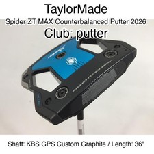 TaylorMade Spider ZT MAX Counterbalanced Putter 2026 putter Putter 36" KBS GPS C
